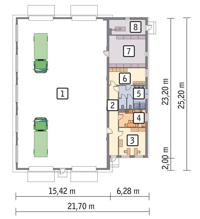 Magazyn z częścią socjalno-biurową PMC08