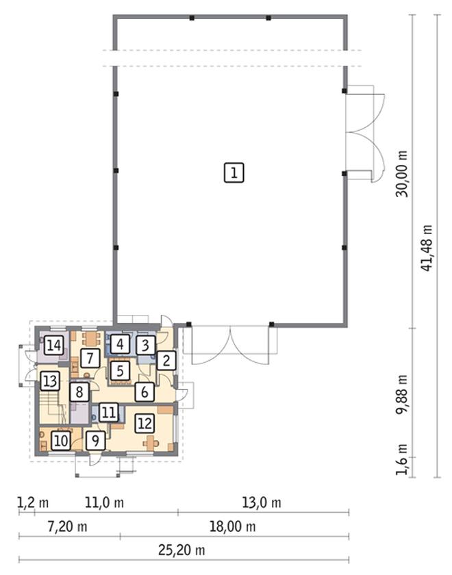 Magazyn z budynkiem socjalno-biurowym PMC10a