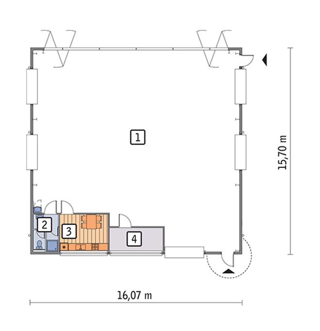 Magazyn (w konstrukcji stalowej) PMC20St