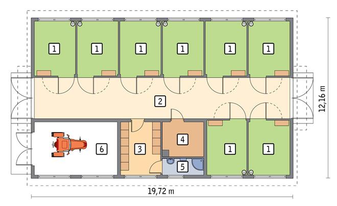 Stajnia dla 8 koni S05