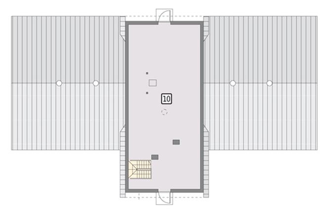 Stajnia dla 13 koni z poddaszem gospodarczym S11