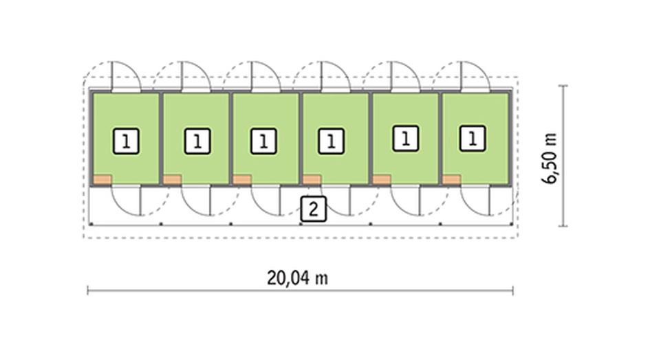 Stajnia dla 6 koni S14