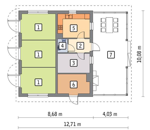 Stajnia dla trzech koni S18 