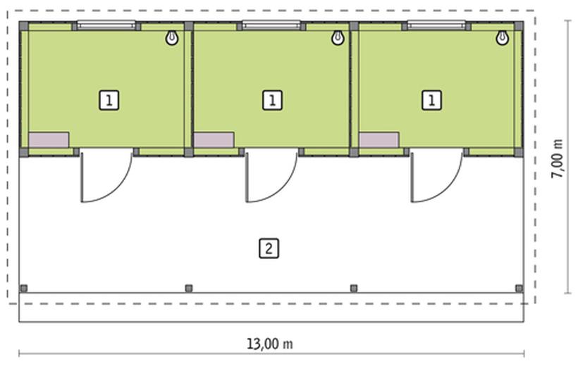 Stajnia dla 3 koni SC01S
