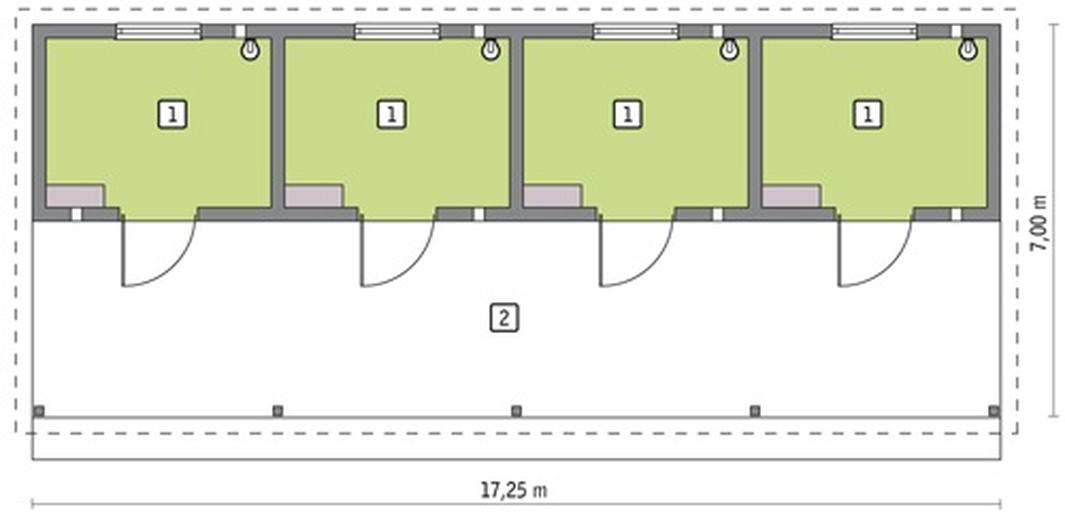 Stajnia dla 4 koni SC02 