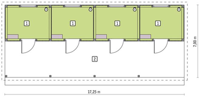 Stajnia dla 4 koni SC02S