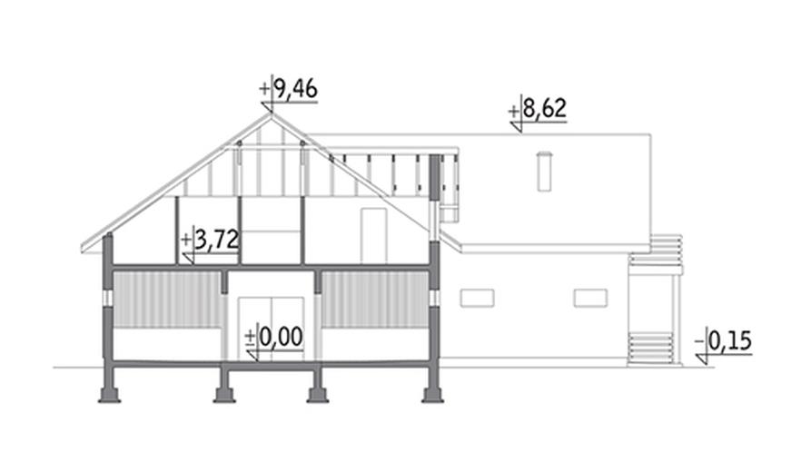 Stajnia dla 16 koni z częścią mieszkalną i składową SC07 
