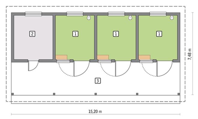 Stajnia dla 3 koni SC08