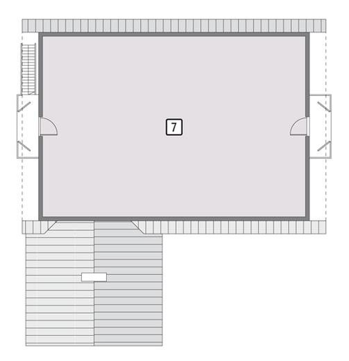 Stajnia dla 9 koni z poddaszem gospodarczym SC11