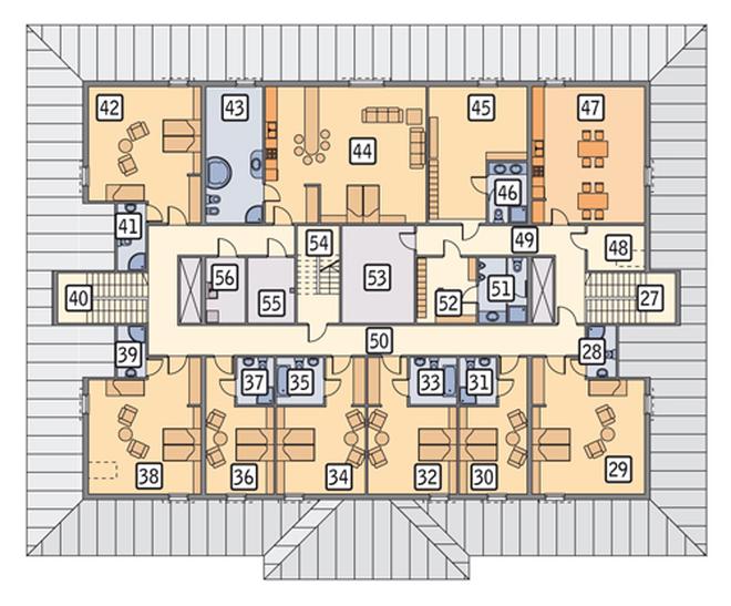 Budynek usługowy z pokojami gościnnymi