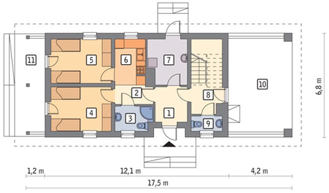 Budynek agroturystyczny (całoroczny) U04a