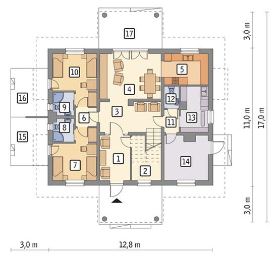 Budynek mieszkalny (agroturystyczny, całoroczny) U05