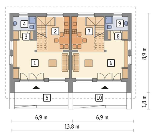 Budynek agroturystyczny (letniskowy) U08