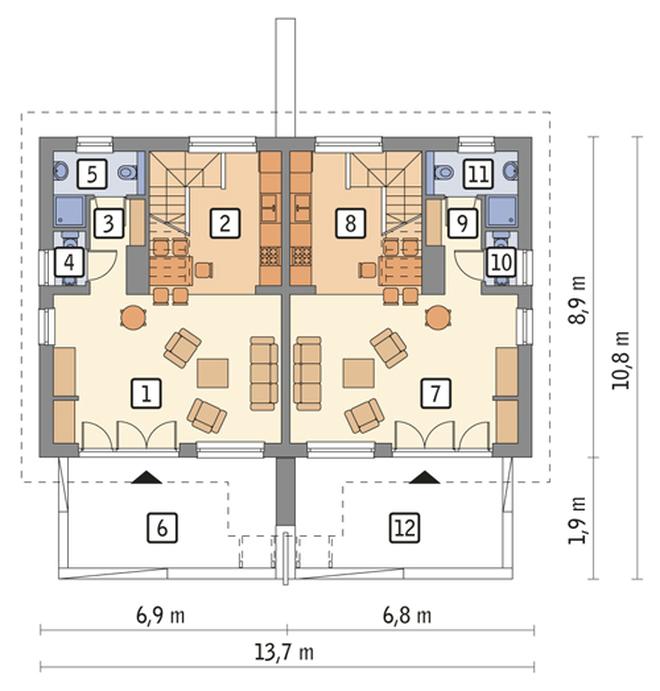 Budynek agroturystyczny (letniskowy) U08a