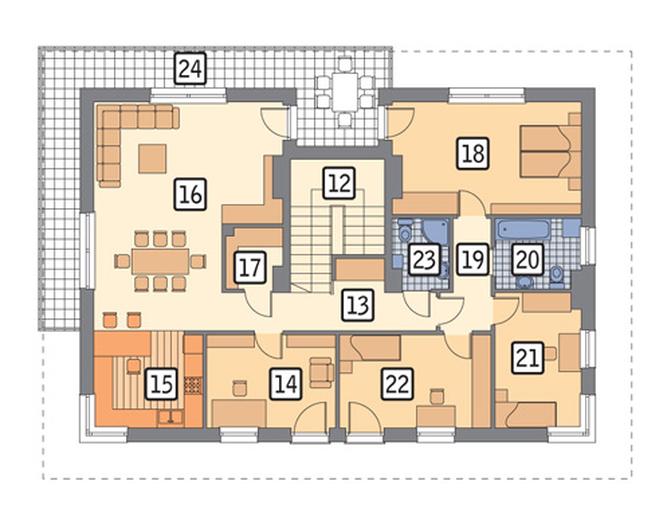 Budynek usługowy z częścią mieszkalną U15b