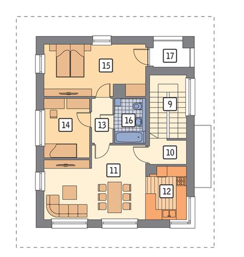 Budynek usługowy z częścią mieszkalną U15d