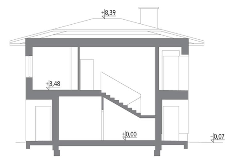 Budynek usługowy z częścią mieszkalną U15d