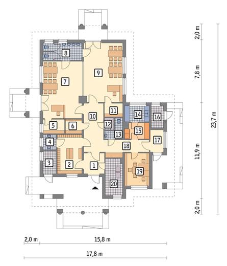 Budynek usługowy (punkt opieki przedszkolnej)