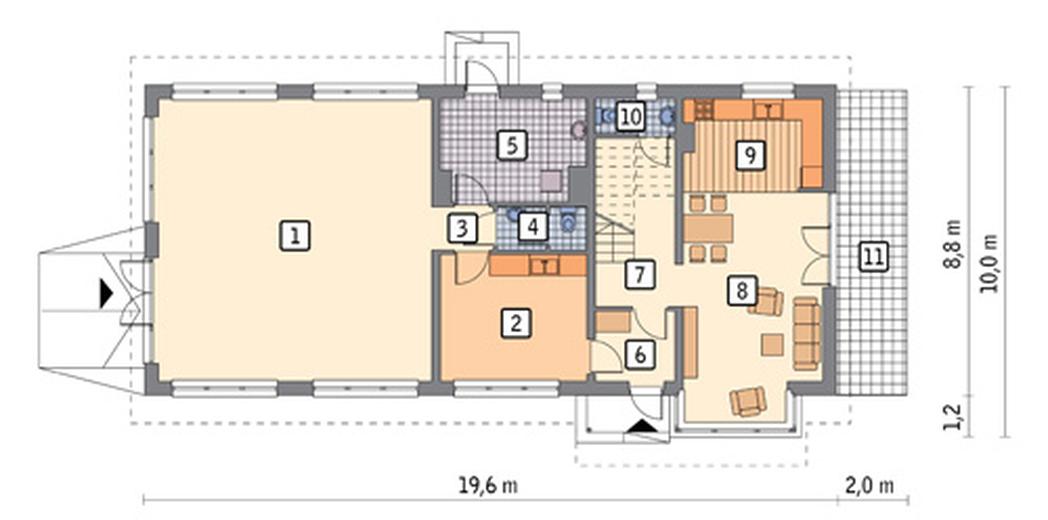 Budynek usługowy z częścią mieszkalną U21