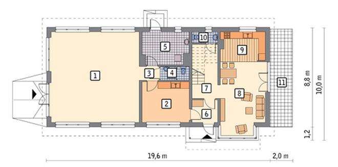 Budynek usługowy z częścią mieszkalną U21