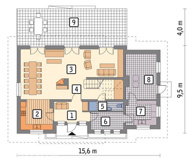 Budynek mieszkalny (agroturystyczny, całoroczny) U22