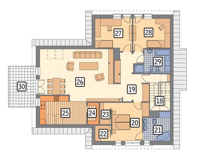 Budynek usługowy z częścią mieszkalną (punkt opieki przedszkolnej) U25