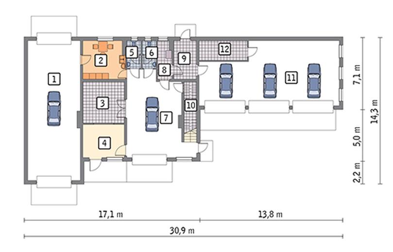 Budynek usługowy UC12a