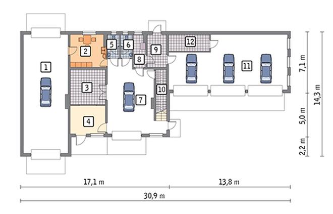 Budynek usługowy UC12a