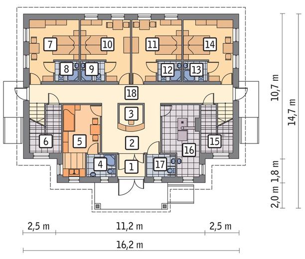 Budynek usługowy (z pokojami gościnnymi) UC19