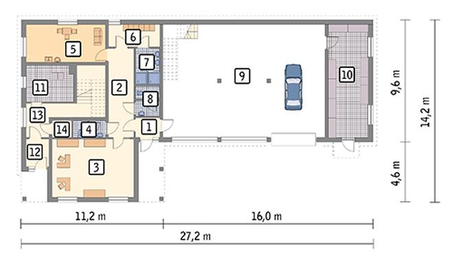 Budynek usługowy z częścią mieszkalną UC28a