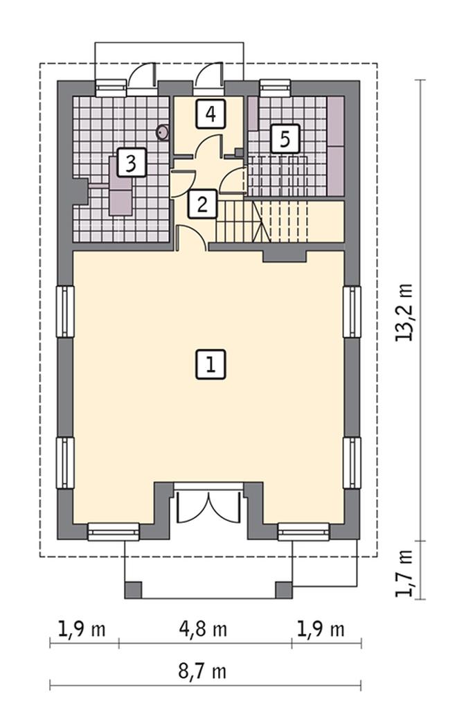 Budynek usługowy z częścią mieszkalną UC38a