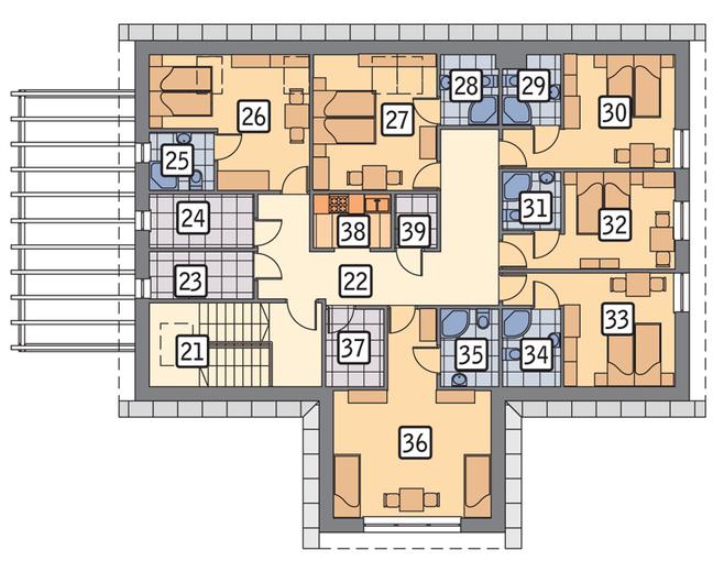 Budynek usługowy z pokojami gościnnymi UC41