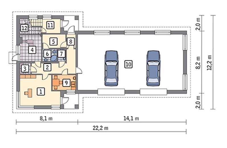Budynek usługowy z częścią mieszkalną UC43