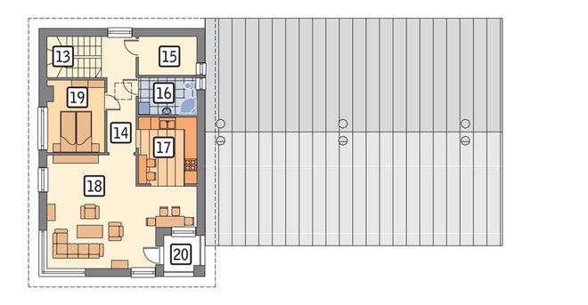 Budynek usługowy z częścią mieszkalną UC43a