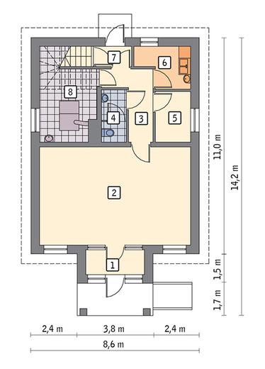 Budynek usługowy z częścią mieszkalną UC48a