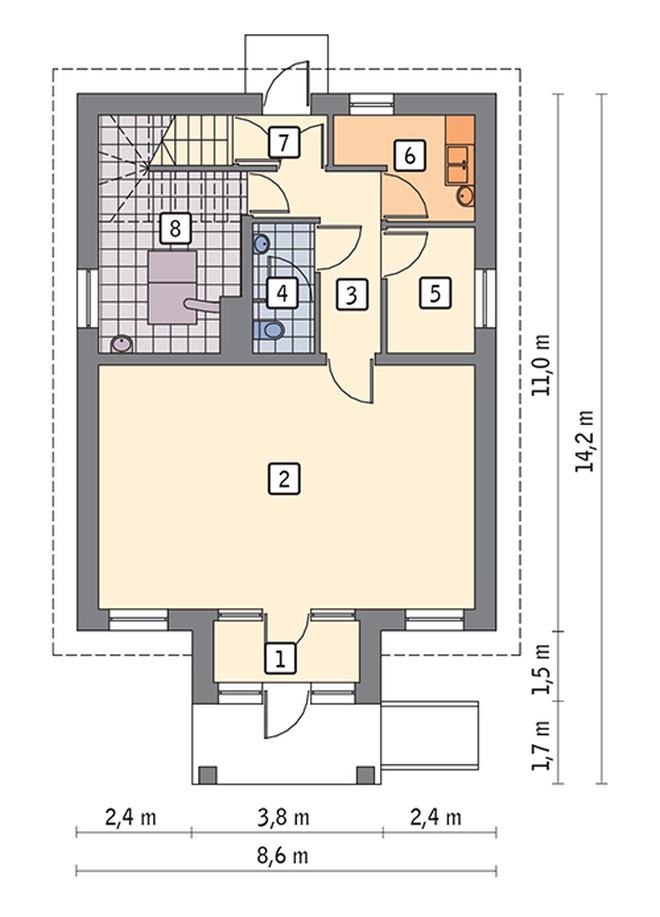 Budynek usługowy z częścią mieszkalną UC48a
