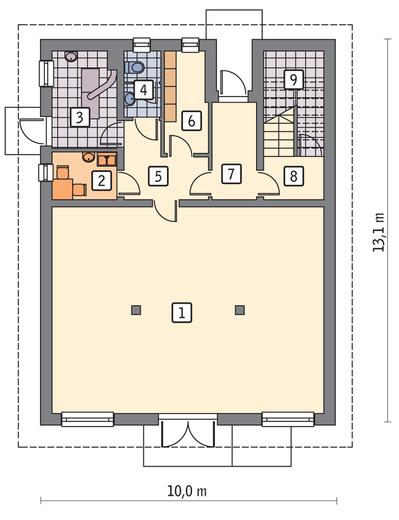 Budynek usługowy z częścią mieszkalną UC51a