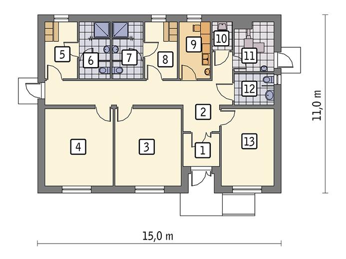 Budynek usługowy (zaplecza socjalnego) UC68