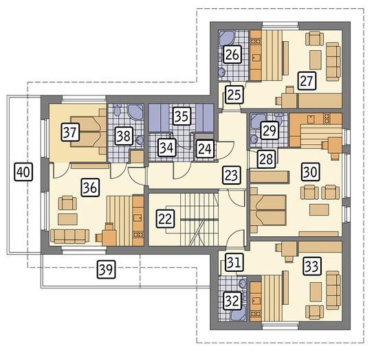 Budynek mieszkalny (z pokojami gościnnymi) UC70