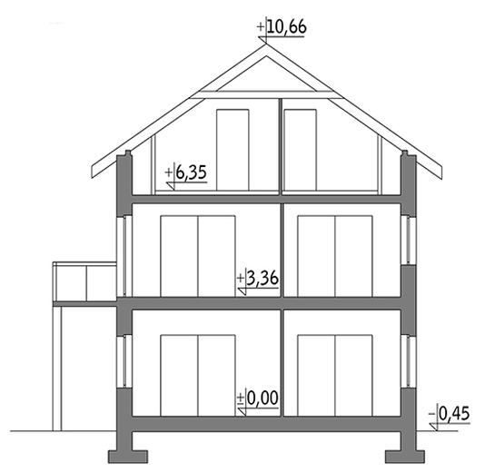 Budynek mieszkalny (z pokojami gościnnymi) UC70