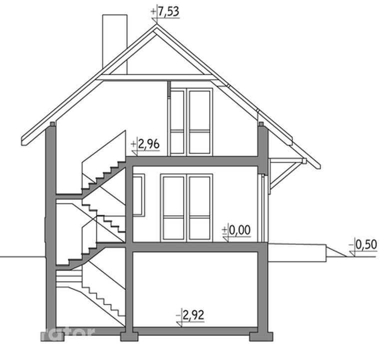 Pluszcz - wariant I (podpiwniczony)