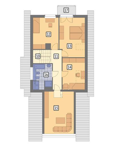 Pluszcz - wariant I (podpiwniczony)