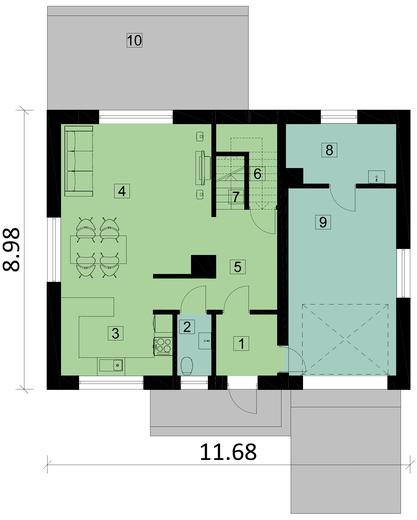 Projekt domu Ka16 Sz