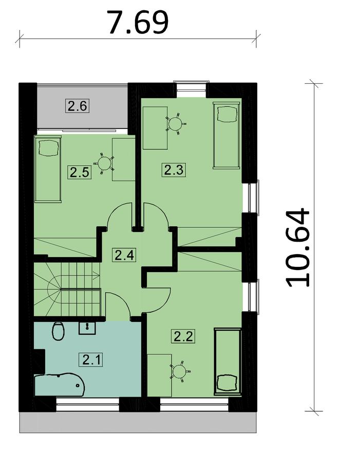 Projekt domu Ka12 S (segment)