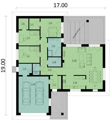 Projekt domu Ka32 Sz