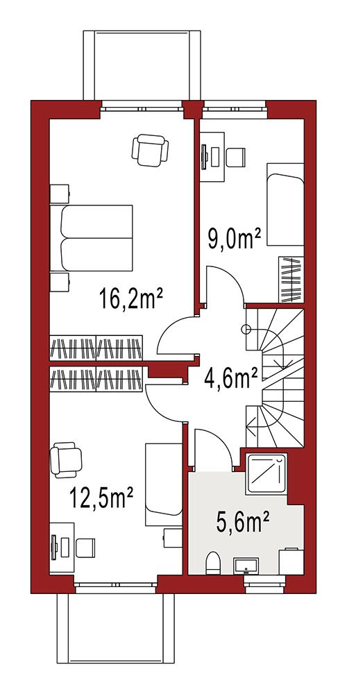 Rzut piętra POW. 0,0 m² 
