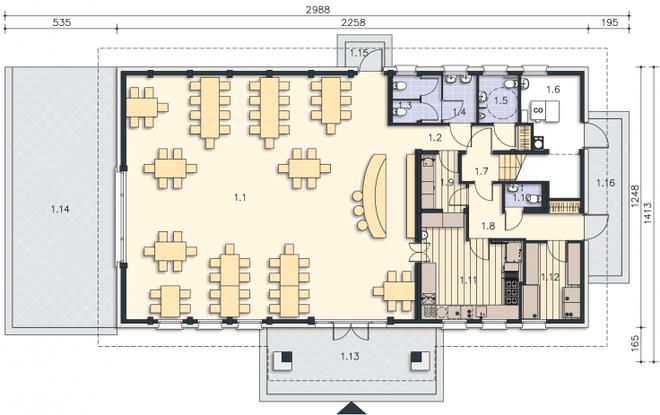 Budynek usługowy Orzeł