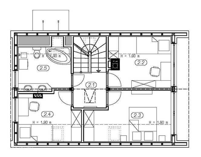 Projekt domu L-302X 