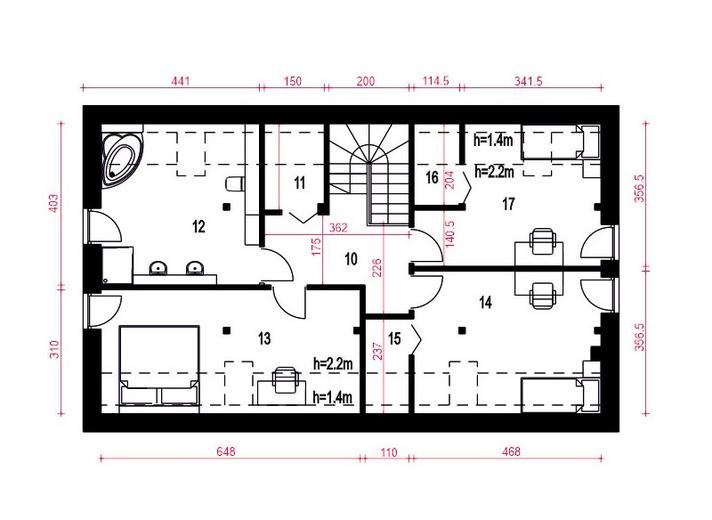 Hazi z garażem 1-st. [A]