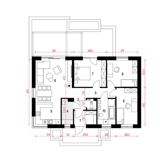 Pieris bez garażu [B]